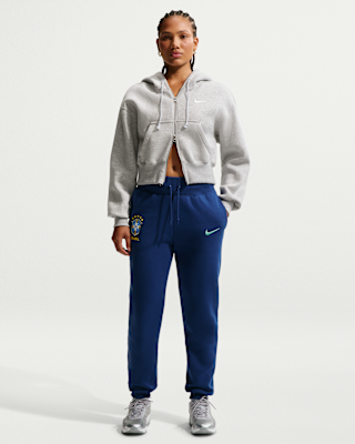 Brazil Phoenix Fleece Women's Nike Soccer High-Waisted Pants. Nike.com